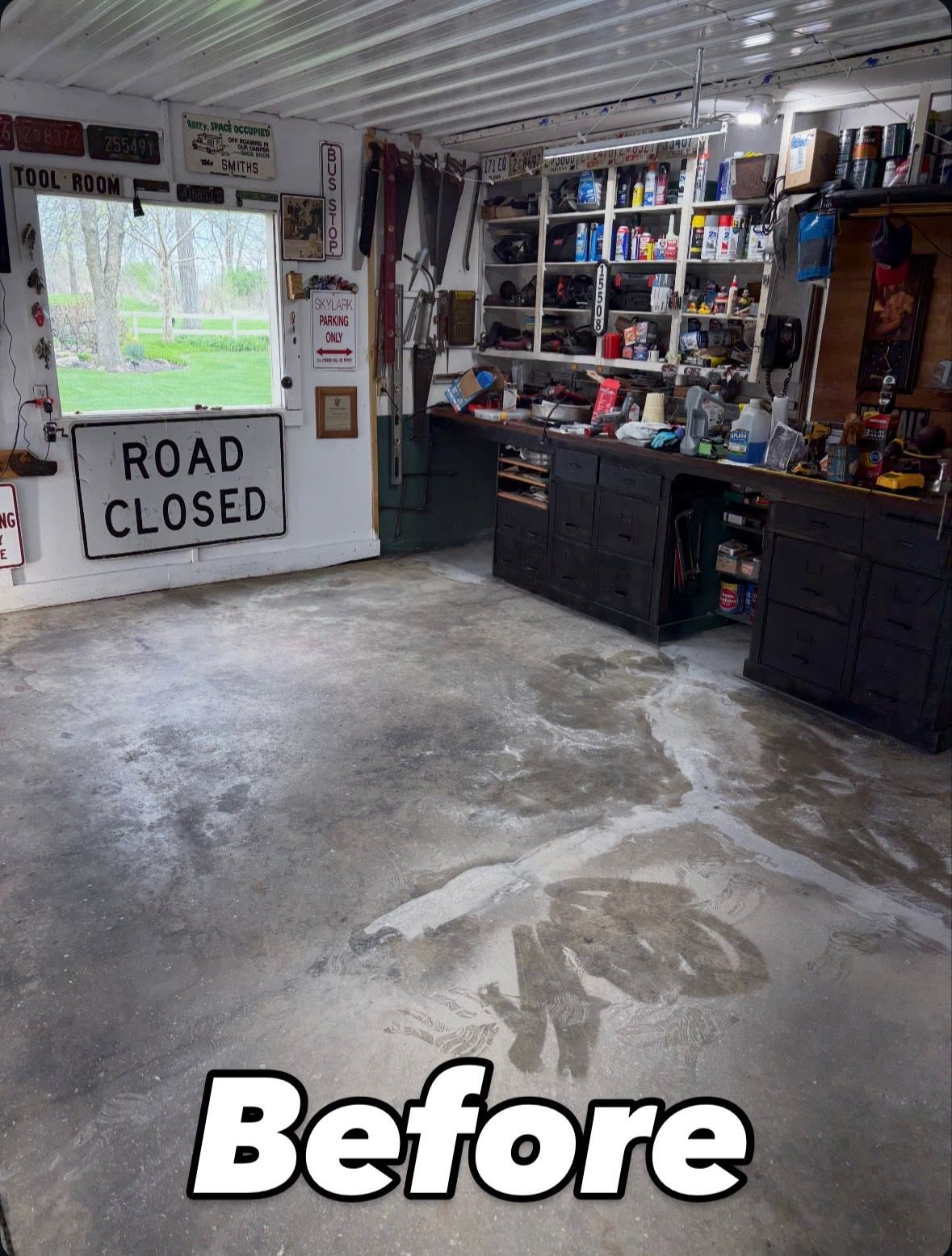 Before epoxy installation